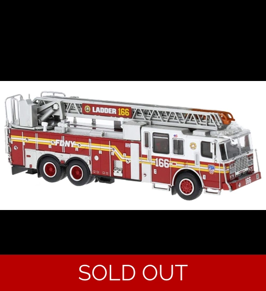 FDNY Brooklyn '13 Ferrara Ladder 166 Diecast 1/87 Scale